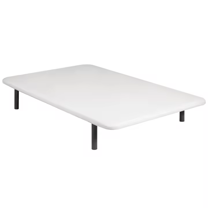 Royal Sleep, base tapizada blanca reforzada, tejido 3D transpirable con 4 patas y montaje incluido, 3 años de garantía - 1