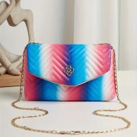 Bolso Pequeño Cuadrado Con Impresión De Arcoíris Y Cadena Personalizado Y Moderno Para Mujeres Bolso De Hombro Y Cruzado Diagonal - details 3