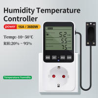Controlador De Temperatura Humedad Digital Para El Hogar Con Sensor NTC Regulador De Calentamiento Humidificador Deshumidificador EU/US/FR/UK - details 0