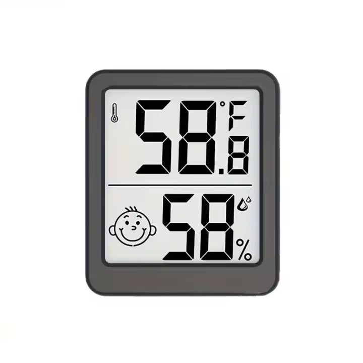 Digital: precise Monitor De Temp y humedad para interiores with Pantalla LCD de fácil Lectura, iconos de comodidad, múltiples opciones de montaje, función con catería, para el hogar, la Oficina, la jardinería, El higrómetro - 1