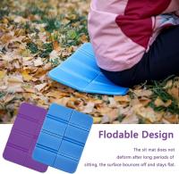 2 alfombrillas de asiento plegables a prueba de humedad, portátiles, impermeables, para exteriores, para acampar, parques, picnics, senderismo, parques de juegos. - details 1