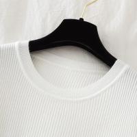 AOSSVIAO 2025 Suéter Para Mujer De Manga Larga Pullover Estilo Básico O-Neck Elástico Moda Invierno Suéter De Punto Sólido - details 7