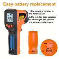 Gancho De Temperatura Infrarroja Handheld Lectura De Temperatura Superficial Con Láser IR Gancho De Temperatura Ajustable Emissivity - details 4