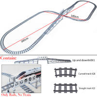 Bloques De Construcción MOC Creativo Para Niños Ideas Expertas Ciudad Vías Ferroviarias Rectas Curvas Cruces De Caminos Bloques DIY Regalo Para Niños - details 0