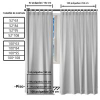 Cortina Exterior Impermeable Y Resistente Al Viento Para Terraza 1PC Cortina De Jardín Con Etiqueta Superior Para Protección Solar Y Privacidad - details 2