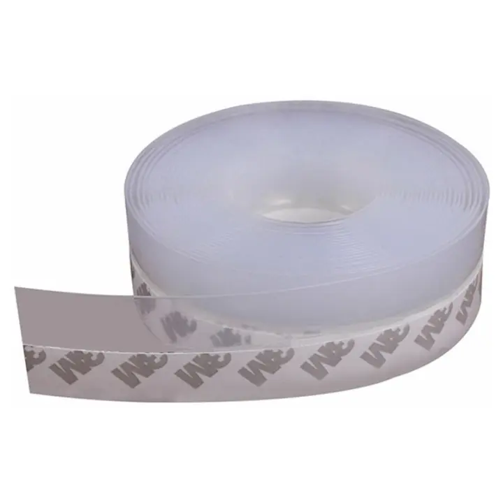 Tira de Sellado de Silicona, Tira de Sellado Autoadhesiva Transparente de 10m, Blanco - 1