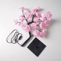 Lámpara De Árbol De Rosas USB Luz LED Para Decoración De Hogar Fiestas De Exterior Bodas Regalo Luz Nocturna Floral - details 5