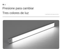 Lámpara Nocturna Con Sensor De Movimiento USB Tipo-C Luz LED De Tres Colores Para Armario De Cocina Dormitorio Iluminación Interior - details 8