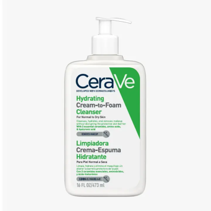 Cerave Limpiador Crema Hidratante Espumosa 473 ml - 1
