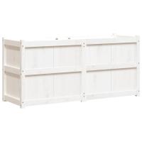 vidaXL Jardinera de madera de pino impregnada 150x50x70 cm Color Pino natural,  Pino blanco,  Marrón pino y mas - details 2