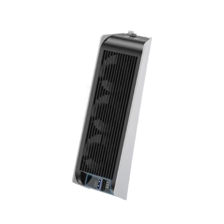 Ventilador de Refrigeración para PS5 con LED, Velocidad Automática, Concentradores USB3.0 para Disco PS5 y Edición digital, No para PS5 Slim&PS5 Pro (Blanco) - 1