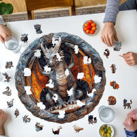 Puzzle De Madera Para Adultos Dragón Mecánico Juego De Rompecabezas En Forma Única Puzzle Familiar Para Hombres Y Mujeres Adecuado Para Edad 14+ - details 4