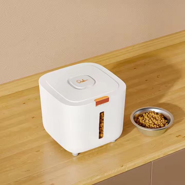 Barrel De Almacenamiento Para Alimentos De Mascotas Grande Sellado Impermeable Para Gatos Y Perros Plástico PP Estilo Moderno Universal 5L - 1