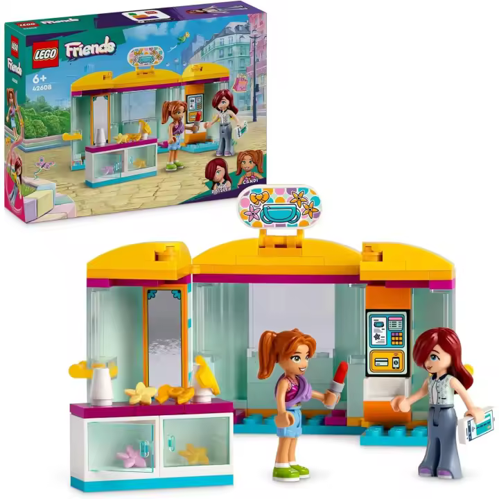 LEGO Friends - Mini Tienda de Accesorio -Tienda de Belleza de Juguete - Juego de Construcción Imaginativo - Incluye Mini Muñecos Paisley y Candi - Regalo para Niñas y Niños mayores 6 años - 1