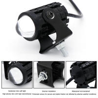 Faros De Motocicleta LED Con Interruptor Doble Color Bajo/Alto Brillo Moto Auxiliar DRL Lámparas De Neblina En Aleación De Aluminio - details 5