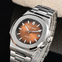 Reloj Automático Para Hombre Dwayne Campbell Clásico Acero Inoxidable Impermeable Cristal De Zafiro Luminoso Regalo Mejor Para Hombres - details 16