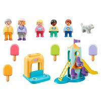 Playmobil 123 parque infantil aventura con tobogán y cabina de helados (71326) - details 3