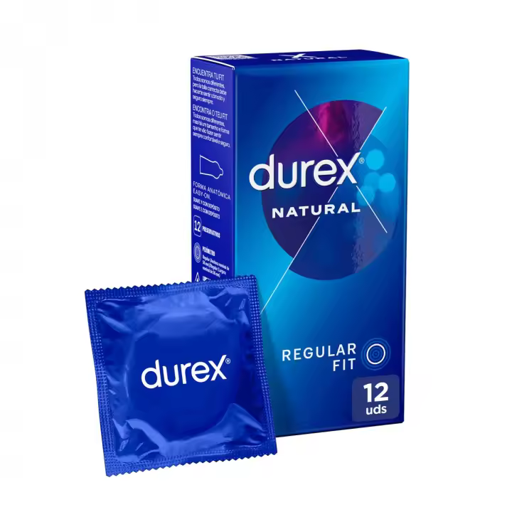Durex - Preservativos Natural, el clásico de durex, para Mayor Sensación Packs 12-24-48 condones para un sexo seguro - 1