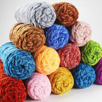 Hilo De Terciopelo Chenille 3mm Grueso Para Tejer Y Crochet Suave Y Suave Para Mantas Bebés Y DIY Gorros Cuellos - details 1