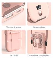 Ventilador De Cuello Portátil Recargable USB Con 4 Velocidades Ajustables Y Bajo Ruido Alta Durabilidad Disipación Rápida De Calor Sin Ruido Fresador De Aire - details 9