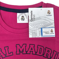 Real Madrid Camiseta Infantil 100% Algodón, Color Rosa, Camiseta Real Madrid 1902 Hala Madrid para Niñas, Producto Oficial, Regalo Cumpleaños - details 0