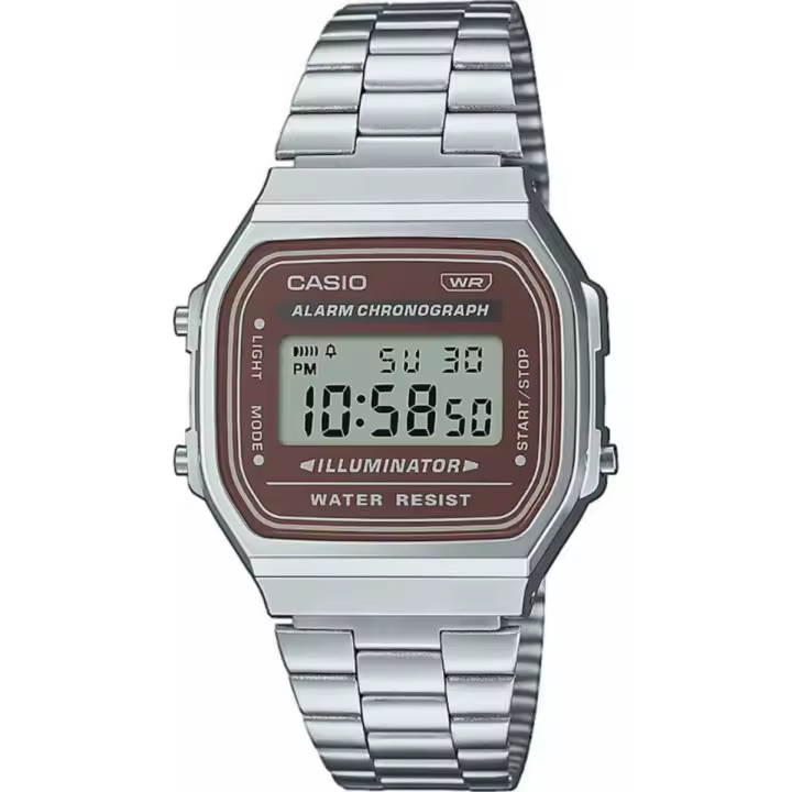 Reloj Casio Vintage A168WA-5AYES de Acero Inoxidable Resistente Al Agua - 1