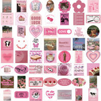 56PCS Pegatinas De Flores Rosa Para Scrapbook Diario Laptop Equipaje Patineta Decoración Impermeable Juguetes Clásicos Y Estilizados - details 2