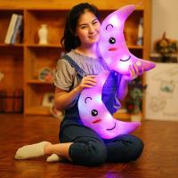 Cojín De Plush Toys Luminoso Para Niños Con LED Ilumina En La Oscuridad Dibujos Animados Suave Cojín De Piso Regalos De Vacaciones - details 0