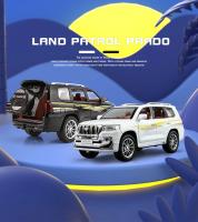 Modelo De Coche De Escala 1:24 TOYOTA Land Cruiser Prado Deportivo SUV De Aleación Con Retroceso Pull Back Luz Y Sonido Regalos Para Niños Colección A174 - details 5