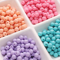 Todas Las Tallas Disponibles (6/8/10/12/14/16mm) De Bolas De Acrílico Mate Para Joyería DIY Macaroon Spacer Beads Para Pulseras Collares Y Aretes - details 8
