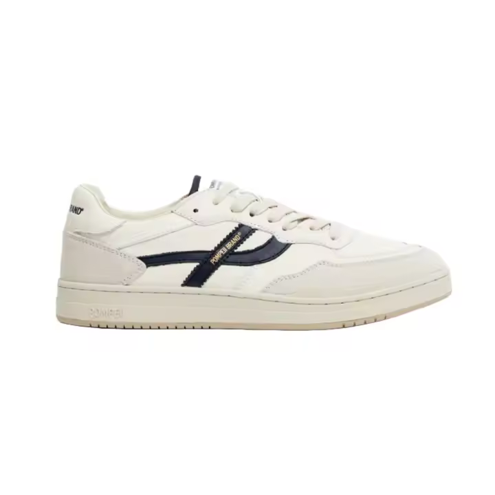 Zapatillas Beige-Azul Pompeii Elan Pippa Leather Ecru Navy - 1