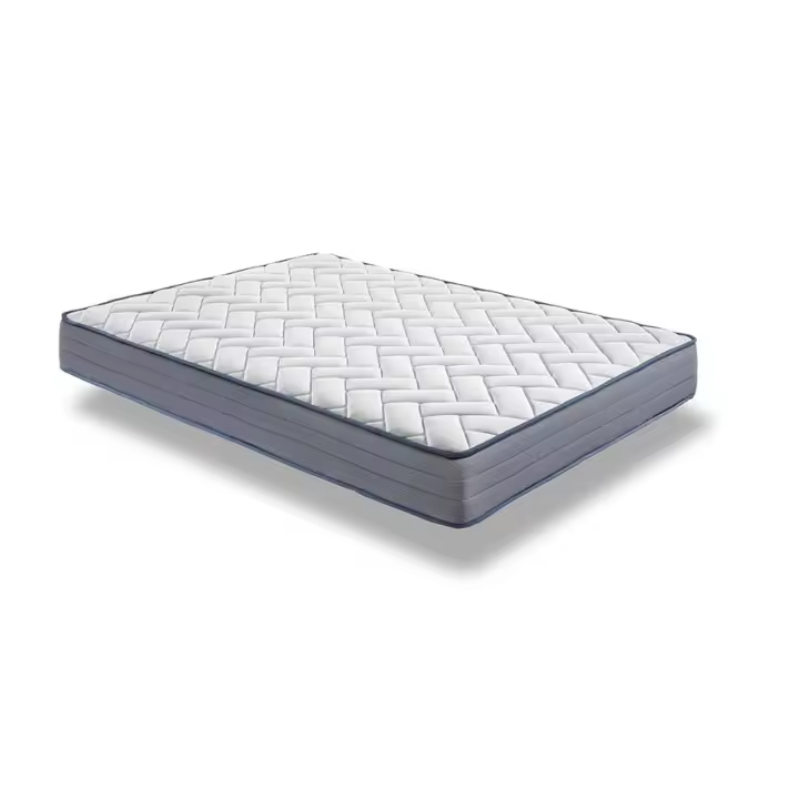 Meimon Colchón enrollado NILO con núcleo de espuma HR de alta densidad, doble cara para verano e invierno, viscoelástica en cara invierno, tejido transpirable stretch, altura 16 cm, envío enrollado para fácil transporte e instalación - 1
