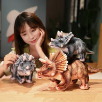 Muñeco De Peluche Creativo Triceratops 32-46cm Simulación De Dinosaurio Juguete Para Niños Regalo De Cumpleaños Juguetes De Dinosaurios Para Niños Hombres - details 7