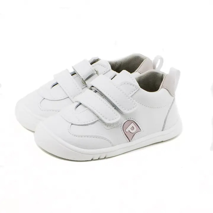 Deportivo vegano blanco combinado rosa Piruflex - 1