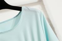 Vestido Largo Para Mujer Verano Otoño Mujer Vestidos Sólidos Manga Larga Cuello Redondo Casual Chiffon Vestidos Musulmanos Sólidos Sueltos Maxi - details 22
