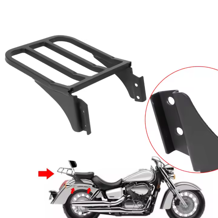 Almohadilla De Manillar Trasero Para Motocicleta Harley Sportster XL 04-17 Dyna 06-17 Softail 84-05 FLST FLSTC LSTSC 06-17 Con Estuche De Equipaje - 1