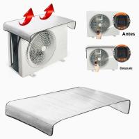 Cubierta Para Aire Acondicionado Exterior Impermeable Y Resistente Al Sol Con Banda Elástica Y Anillo De Elevación Material De Aluminio Envolvente Protector - details 1