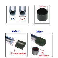 16Pcs Tapas De Pies De Muebles En Silicona Negro/Transparente Antideslizante Protector De Piso Reducción De Ruido Cubiertas De Final - details 4
