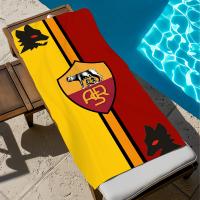 Toalla De Playa Y Piscina Rápida Secado Suave Con Estampado De Club De Fútbol A-Roma Regalo Para Viaje Gimnasio Ducha Camping Deportes Tamaño Varía - details 3