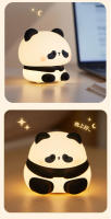 Lámpara Nocturna LED Recargable USB Con Diseño De Panda De Silicona Divertida Para Decoración De Escritorio Y Cama Regalo Para Niños Función De Timer - details 12