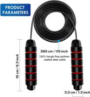 Nueva Cuerda De Saltar Ajustable Con Alambre De Acero Ejercicio De Fitness Y Entrenamiento En Casa Equipo Deportivo Sin Enredos - details 2
