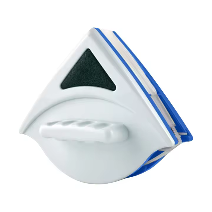 Cepillo De Limpieza Para Ventanas De Vidrio Magnético Doble Cara Herramienta De Limpieza Triangular Para Superficies De Vidrio - 1