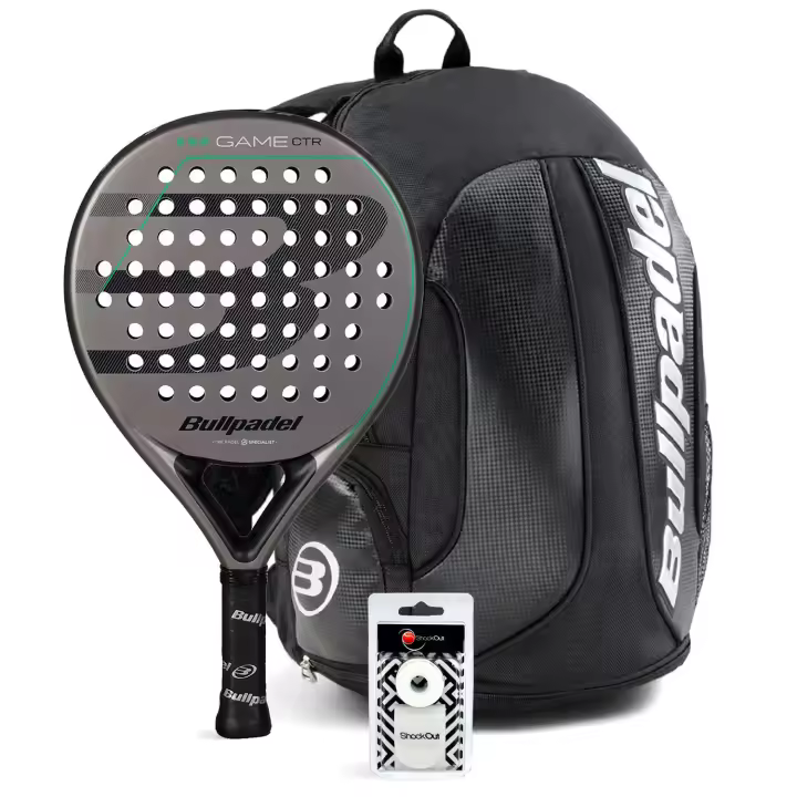 Pack Bullpadel Game Control Grey Mochila Avant - 1