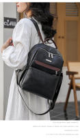 Nueva mochila de mujer de color contrastante, mochila de ocio de gran capacidad, mochila de viaje multifuncional, bolso de hombro retro de mano - details 9