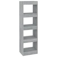 vidaXL Estantería/divisor de espacios 40x30x135 cm Blanco, Negro, Roble Sonoma Mueble Almacenaje Estantería para Oficina, Estudio, Dormitorio Estantería/Librería/ mueble de Almacenamiento - details 1
