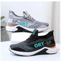 Zapatos deportivos casuales de suela blanda para hombre, zapatos individuales transpirables de malla tejida voladora, zapatos planos para correr - details 12