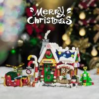 Bloques De Construcción De Bosque Para Regalo De Navidad Casa De Hielo Y Cabina Juguete De Bloques De Plástico Para Niños Y Niñas De 6 a 12 Años - details 0