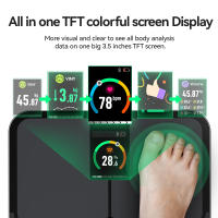Báscula De Baño Digital Inteligente Analizador De Cuerpo Con Medición De Grasa Y BMI Escala De Peso Para Humanos Con Pantalla LCD Resistente Al Glass - details 3