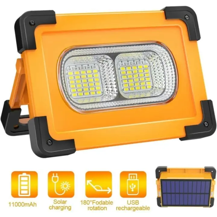 ZVD Foco LED Recargable 80W 4000 Lúmenes con Pannea Solar - 1
