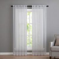 Cortinas De Tulle Transparentes De Color Sólido Modernas Para Decoración De Ventanas En Hogar Cortinas Voile Transparentes Para Sala De Estar 100cmX200cm - details 5